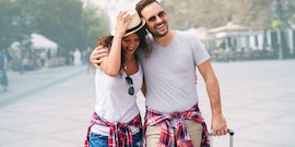 Man en vrouw op vakantie